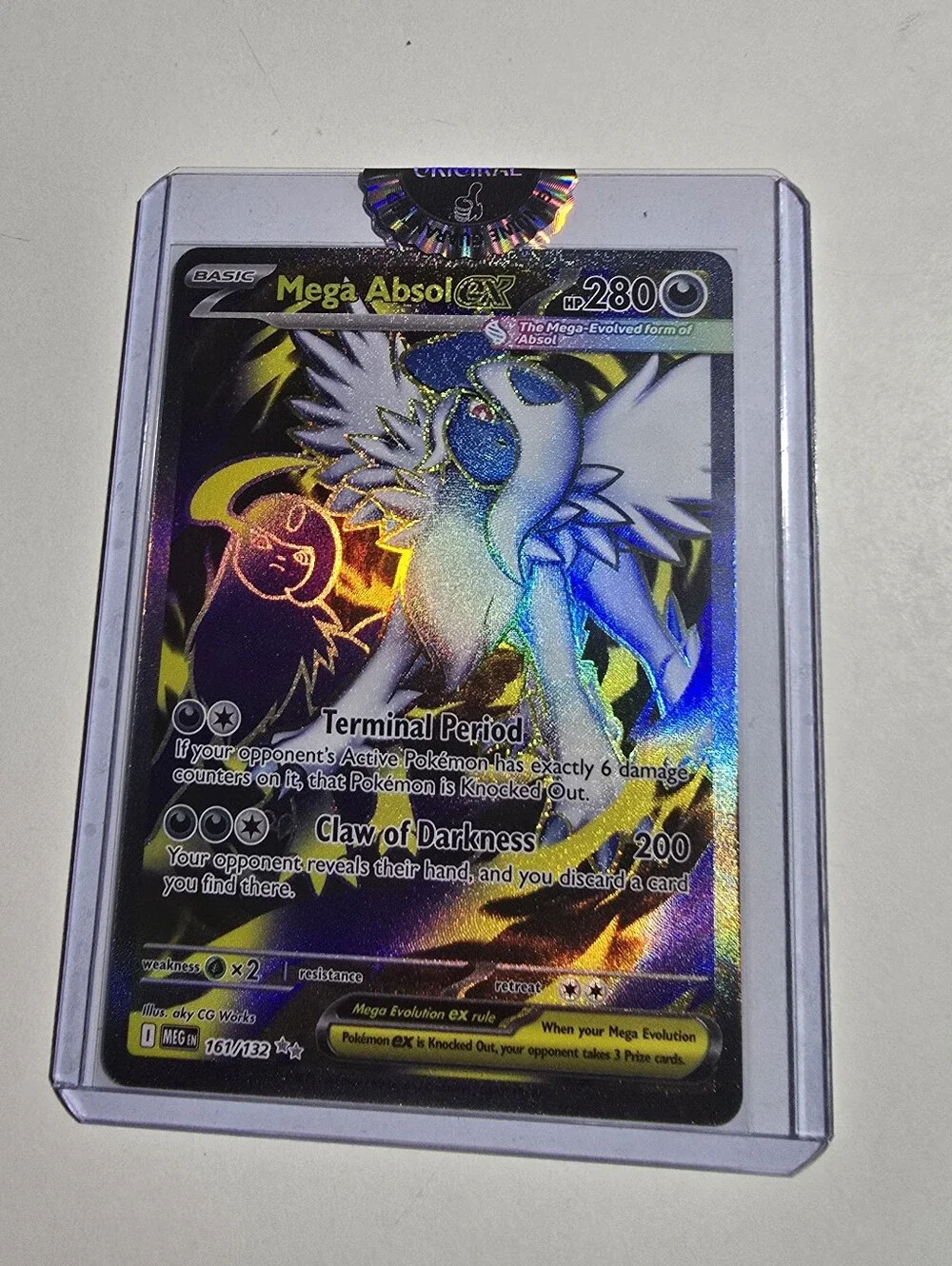 Pokemon Mega Absol ex 161/132 Ultra Rare Full Art Mega Evolution TCG NM